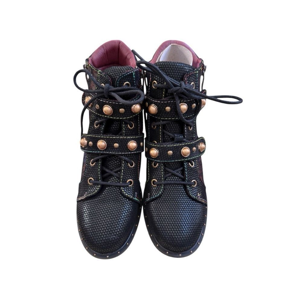 Spring Step L’Artiste Chrissy-BM Boots | Black Multi | Size 35 (US 5)
